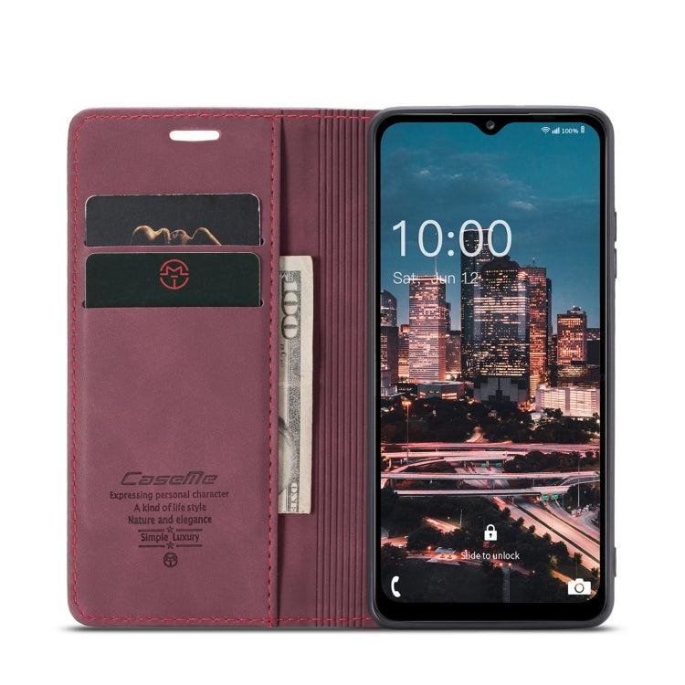 For Samsung Galaxy A14 5G CaseMe 013 Multifunctional Horizontal Flip Leather Phone Case(Wine Red) - Galaxy Phone Cases by CaseMe | Online Shopping South Africa | PMC Jewellery | Buy Now Pay Later Mobicred