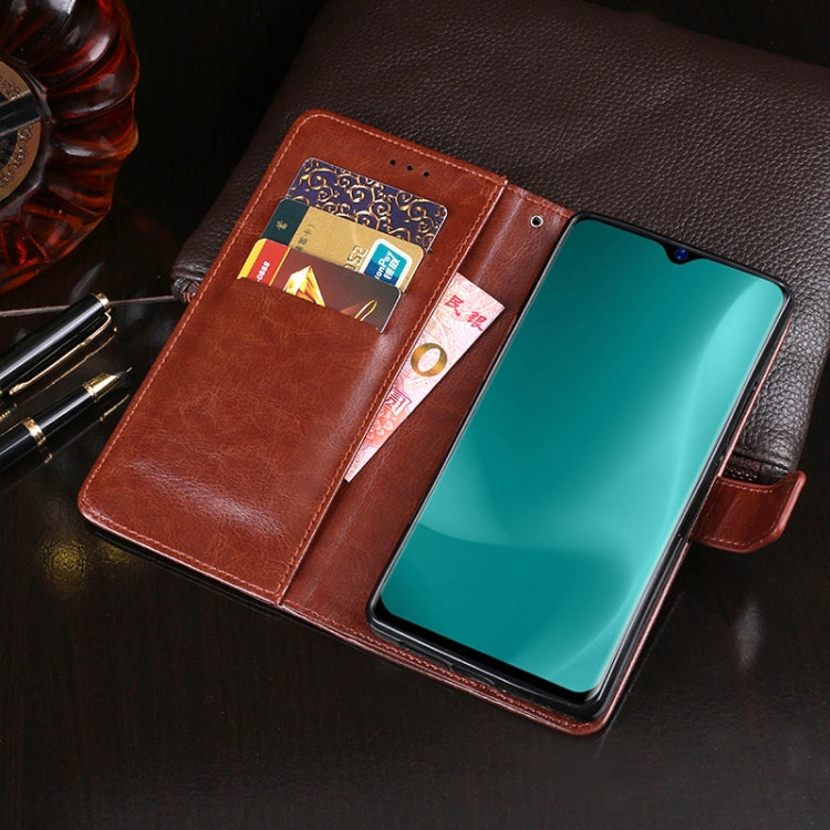 For Blackview A60 idewei Crazy Horse Texture Horizontal Flip Leather Case with Holder & Card Slots & Wallet(Brown) - More Brand by idewei | Online Shopping South Africa | PMC Jewellery | Buy Now Pay Later Mobicred