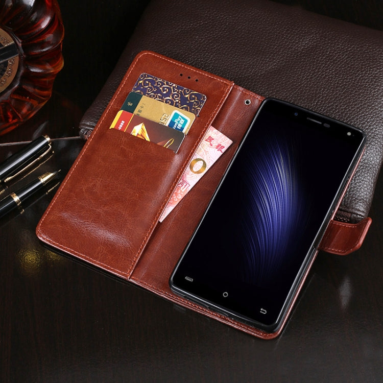 For Cubot Rainbow 2 idewei Crazy Horse Texture Horizontal Flip Leather Case with Holder & Card Slots & Wallet(Brown) - More Brand by idewei | Online Shopping South Africa | PMC Jewellery | Buy Now Pay Later Mobicred