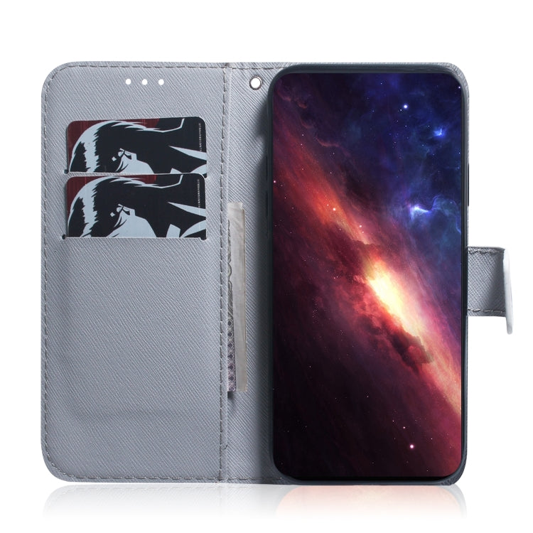 For OPPO A58 Coloured Drawing Flip Leather Phone Case(Apricot) - OPPO Cases by PMC TechLife | Online Shopping South Africa | PMC TechLife