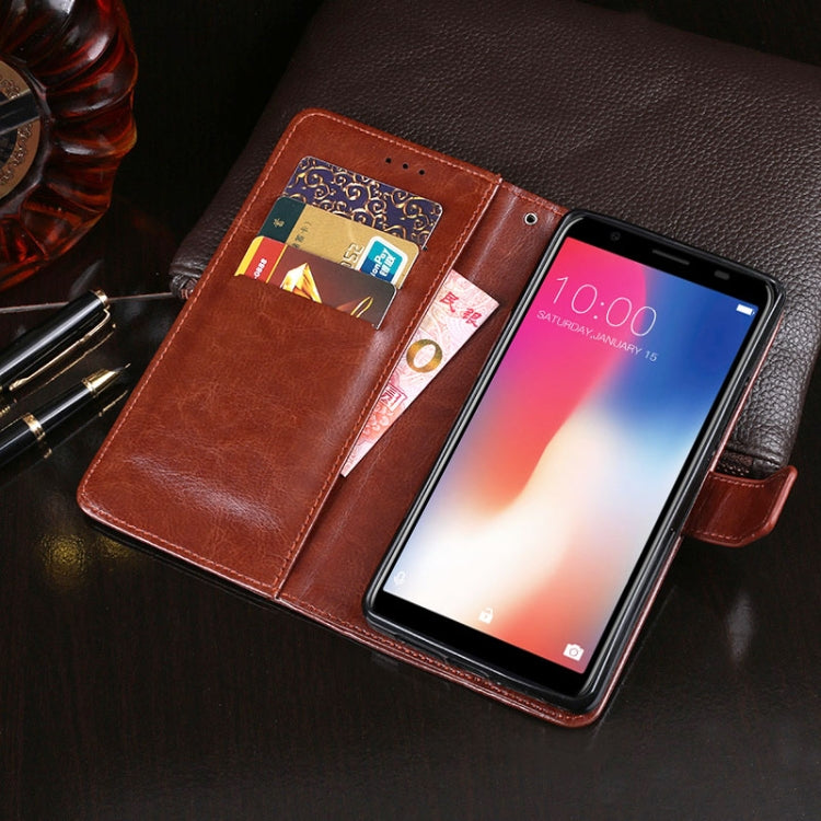 For Doogee X55 idewei  Crazy Horse Texture Horizontal Flip Leather Case with Holder & Card Slots & Wallet(Red) - More Brand by idewei | Online Shopping South Africa | PMC TechLife | Buy Now Pay Later Mobicred