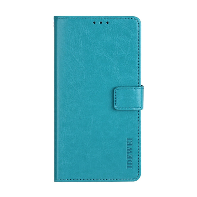 For Doogee X70 idewei  Crazy Horse Texture Horizontal Flip Leather Case with Holder & Card Slots & Wallet(Sky Blue) - More Brand by idewei | Online Shopping South Africa | PMC TechLife | Buy Now Pay Later Mobicred