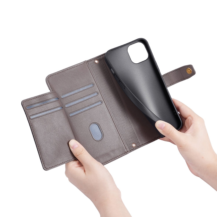 For Honor 80 GT Sheep Texture Cross-body Zipper Wallet Leather Phone Case(Grey) - free shipping - PMC TechLife - Order now!