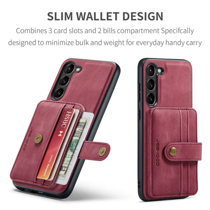 For Samsung Galaxy S24+ 5G JEEHOOD RFID Blocking Anti-Theft Magnetic Phone Case(Red) - Galaxy S24+ 5G Cases by JEEHOOD | Online Shopping South Africa | PMC Jewellery | Buy Now Pay Later Mobicred