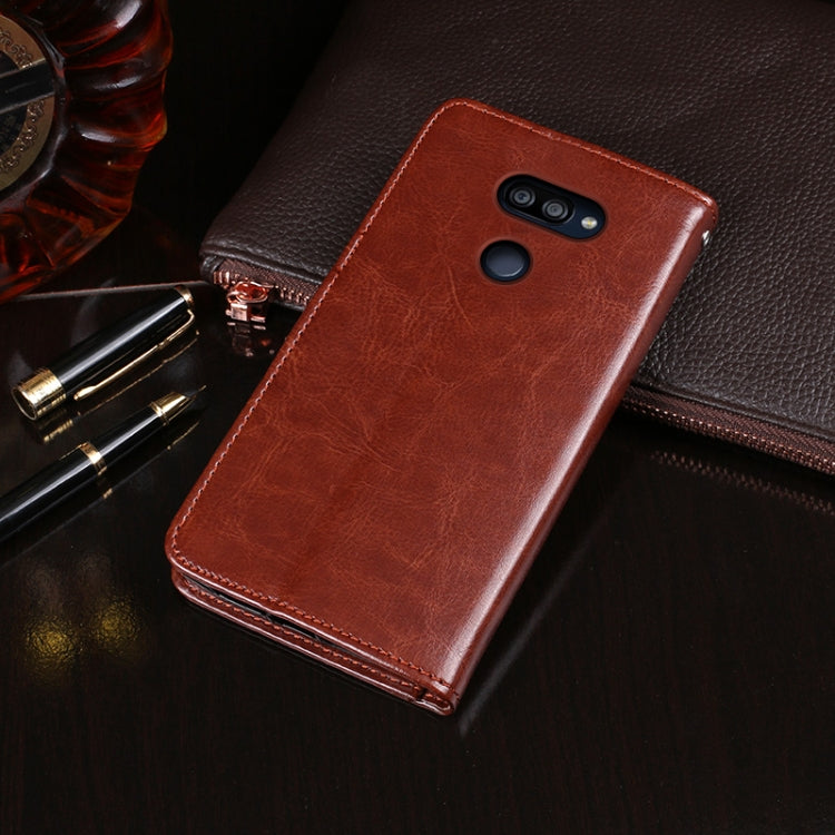 For LG K50S idewei Crazy Horse Texture Horizontal Flip Leather Case with Holder & Card Slots & Wallet(Brown) - LG by idewei | Online Shopping South Africa | PMC Jewellery | Buy Now Pay Later Mobicred