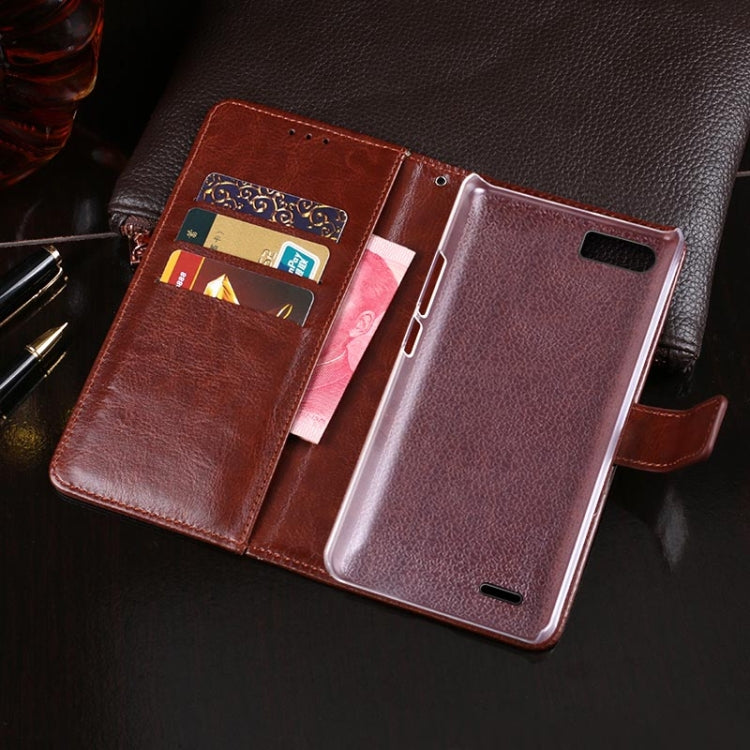 For Ulefone S1 idewei  Crazy Horse Texture Horizontal Flip Leather Case with Holder & Card Slots & Wallet(Black) - Ulefone Cases by idewei | Online Shopping South Africa | PMC Jewellery | Buy Now Pay Later Mobicred