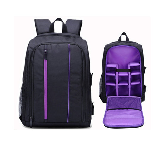 Outdoor Camera Backpack Waterproof Photography Camera Shoulders Bag, Size:45x32x18cm (Purple) - Backpack by PMC Jewellery | Online Shopping South Africa | PMC Jewellery | Buy Now Pay Later Mobicred