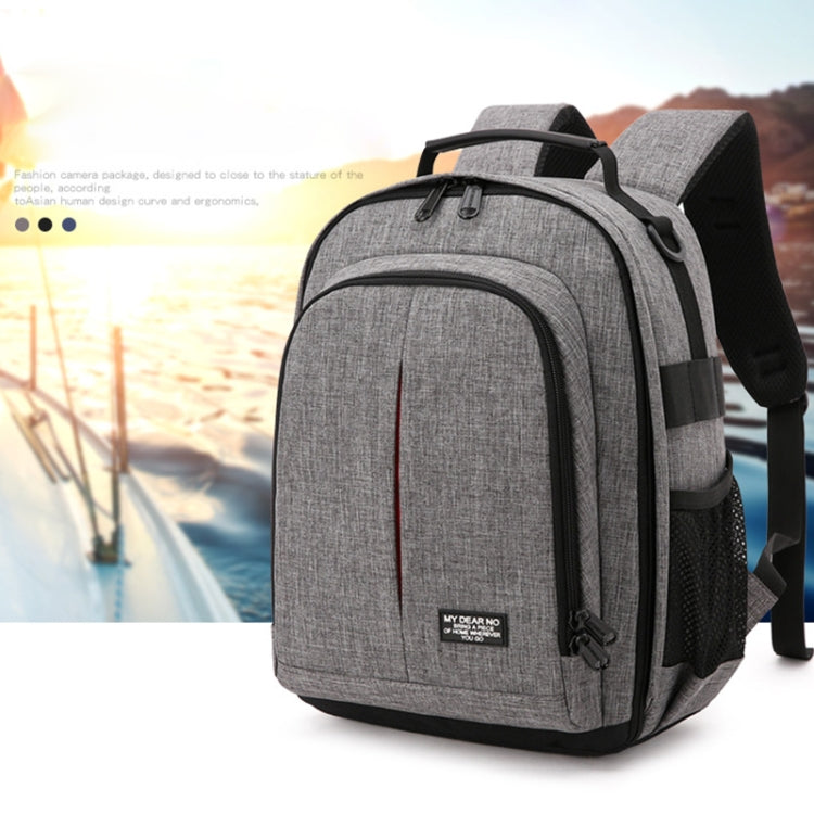 Small Waterproof Camera Backpack Shoulders SLR Camera Bag(Blue) - Backpack by PMC TechLife | Online Shopping South Africa | PMC TechLife | Buy Now Pay Later Mobicred