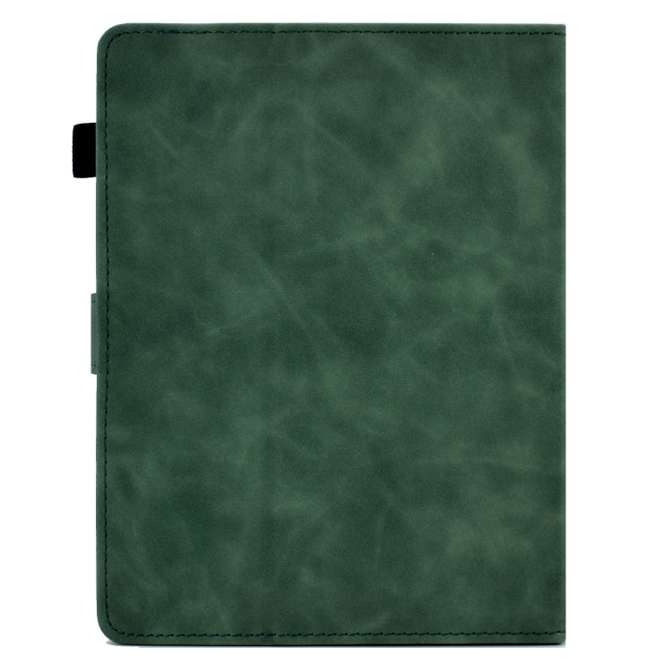 For 8 inch Tablets Peony Butterfly Embossed Leather Tablet Case(Green) - 8 inch by PMC TechLife | Online Shopping South Africa | PMC TechLife | Buy Now Pay Later Mobicred
