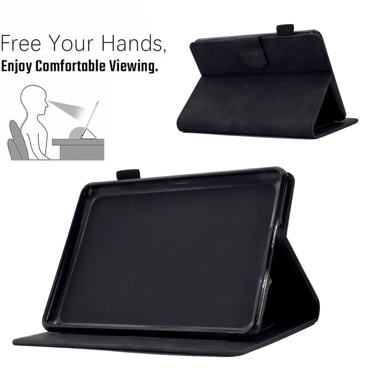 For Amazon Kindle Paperwhite 4/3/2/1 Peony Butterfly Embossed Leather Smart Tablet Case(Black) - Amazon by PMC TechLife | Online Shopping South Africa | PMC TechLife | Buy Now Pay Later Mobicred