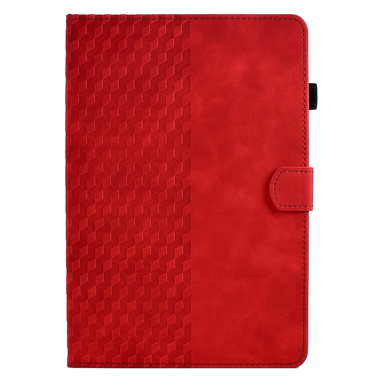 For Amazon Kindle Fire HD8 2020 Rhombus Embossed Leather Tablet Case(Red) - Amazon by PMC TechLife | Online Shopping South Africa | PMC TechLife | Buy Now Pay Later Mobicred