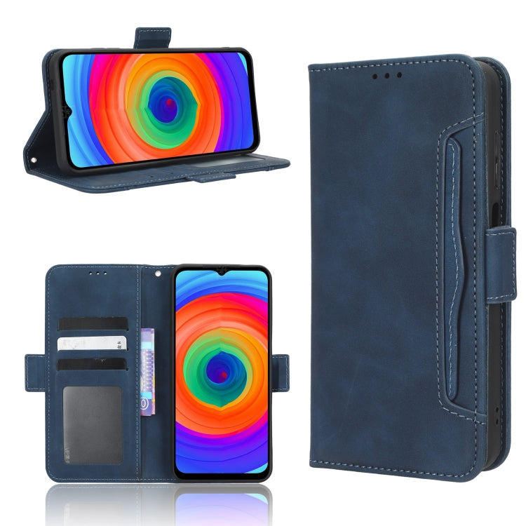 For Ulefone Note 14 Skin Feel Calf Texture Card Slots Leather Phone Case(Blue) - Ulefone Cases by PMC Jewellery | Online Shopping South Africa | PMC Jewellery | Buy Now Pay Later Mobicred