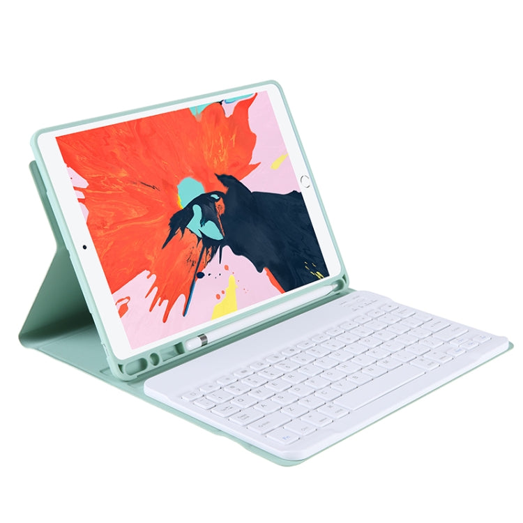 T11B 2020 For iPad 11 inch (2020 / 2018) TPU Candy Color Ultra-thin Bluetooth Keyboard Tablet Case with Stand & Pen Slot(Light Green) - Universal by PMC Jewellery | Online Shopping South Africa | PMC Jewellery | Buy Now Pay Later Mobicred