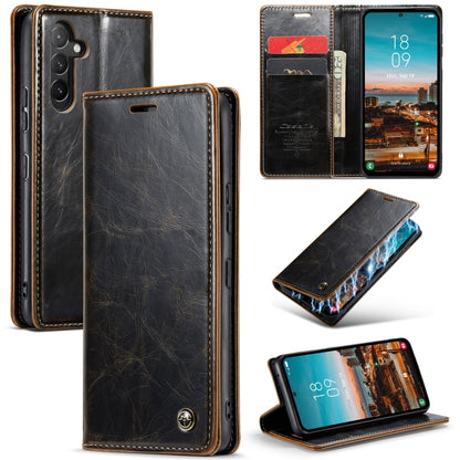 For Samsung Galaxy A54 5G CaseMe 003 Crazy Horse Texture Leather Phone Case(Coffee) - Galaxy Phone Cases by CaseMe | Online Shopping South Africa | PMC Jewellery | Buy Now Pay Later Mobicred