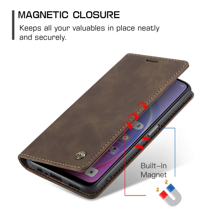 CaseMe 013 Multifunctional Horizontal Flip Leather Phone Case For OPPO A96 4G / A36 4G／A76 4G／K10 4G ／Realme 9i 4G (Coffee) - OPPO Cases by CaseMe | Online Shopping South Africa | PMC Jewellery | Buy Now Pay Later Mobicred