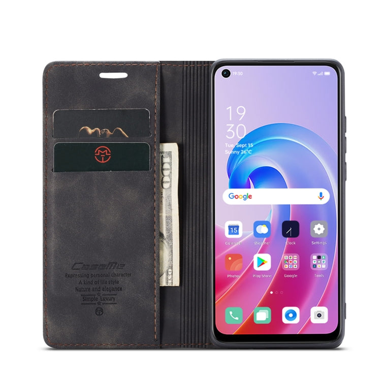 CaseMe 013 Multifunctional Horizontal Flip Leather Phone Case For OPPO A96 4G / A36 4G／A76 4G／K10 4G ／Realme 9i 4G (Black) - OPPO Cases by CaseMe | Online Shopping South Africa | PMC Jewellery | Buy Now Pay Later Mobicred