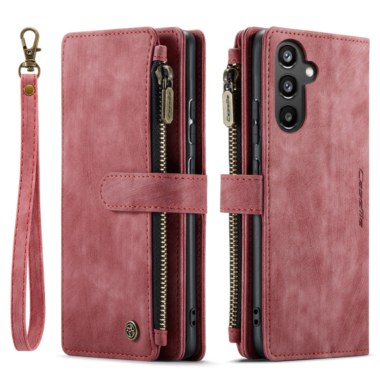 For Samsung Galaxy A34 5G CaseMe C30 Multifunctional Leather Phone Case(Red) - Galaxy Phone Cases by CaseMe | Online Shopping South Africa | PMC Jewellery | Buy Now Pay Later Mobicred