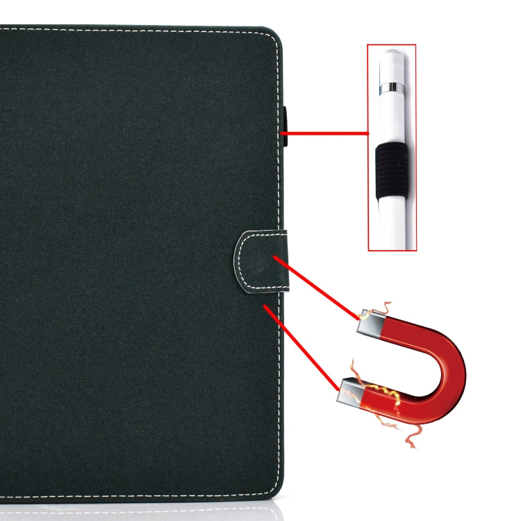 For 10 inch Solid Color Tablet PC Universal Magnetic Horizontal Flip Leather Case with Card Slots & Holder(Green) - 10 - 11 inch by PMC TechLife | Online Shopping South Africa | PMC TechLife | Buy Now Pay Later Mobicred