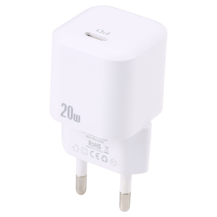 20W PD USB-C/Type-C Interface Fast Charging Charger, Specification: EU Plug(White) - free shipping - PMC TechLife - Order now!