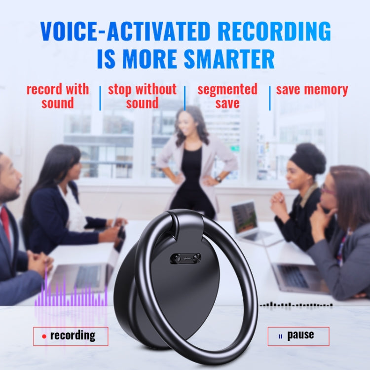 JNN S30 Round HD Noise Canceling Recorder, Capacity:4GB(Black) - Recording Pen by JNN | Online Shopping South Africa | PMC TechLife | Buy Now Pay Later Mobicred