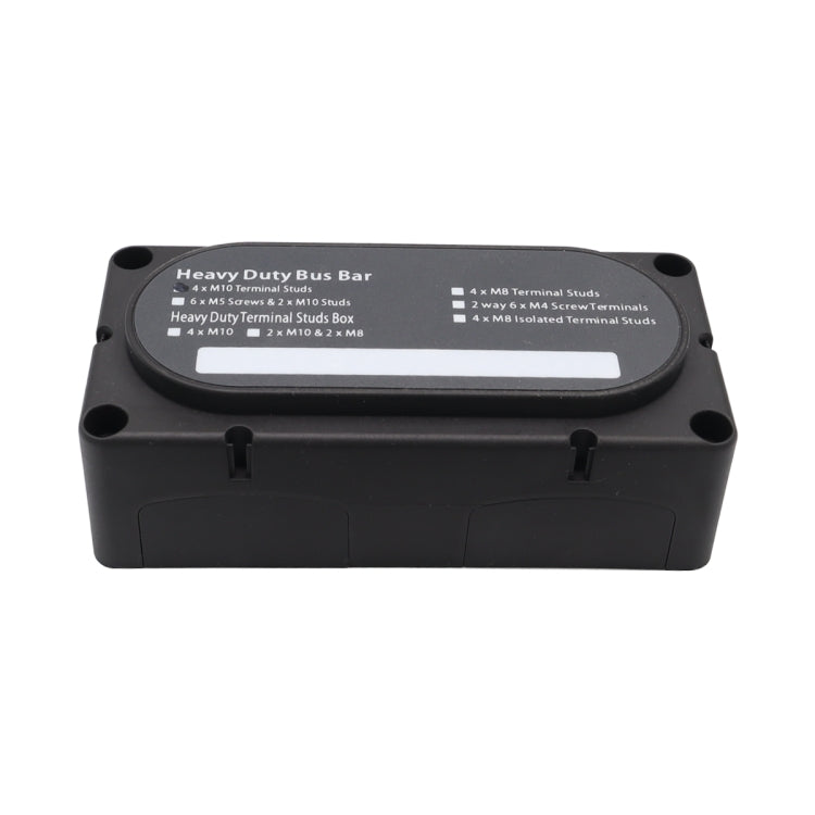 CP-3088-01 300A 48V 4-way M10 Terminal Busbar(Black) - Booster Cable & Clip by PMC TechLife | Online Shopping South Africa | PMC TechLife | Buy Now Pay Later Mobicred