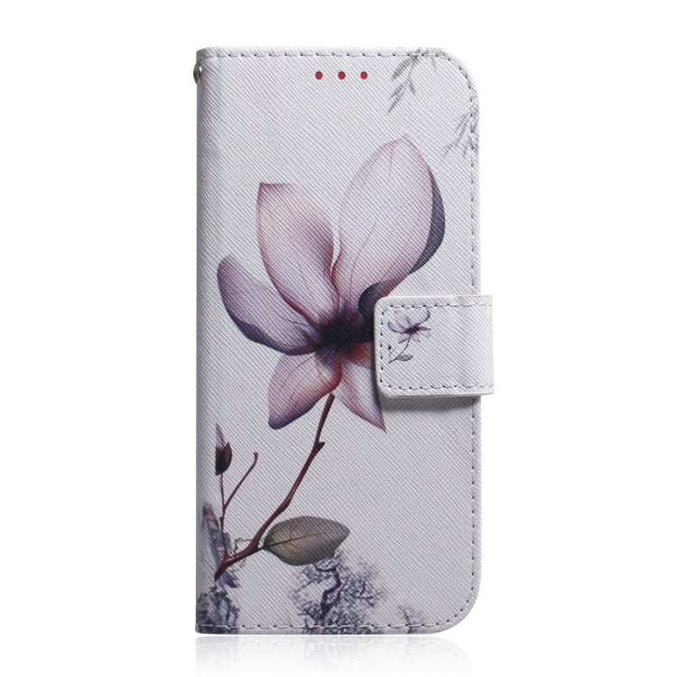 For OPPO Reno8 T 4G Coloured Drawing Flip Leather Phone Case(Magnolia) - OPPO Cases by PMC Jewellery | Online Shopping South Africa | PMC Jewellery | Buy Now Pay Later Mobicred