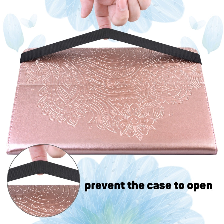 For Huawei MatePad SE 10.4 2022 Peacock Embossed Pattern Leather Tablet Case(Rose Gold) - Huawei by PMC TechLife | Online Shopping South Africa | PMC TechLife | Buy Now Pay Later Mobicred