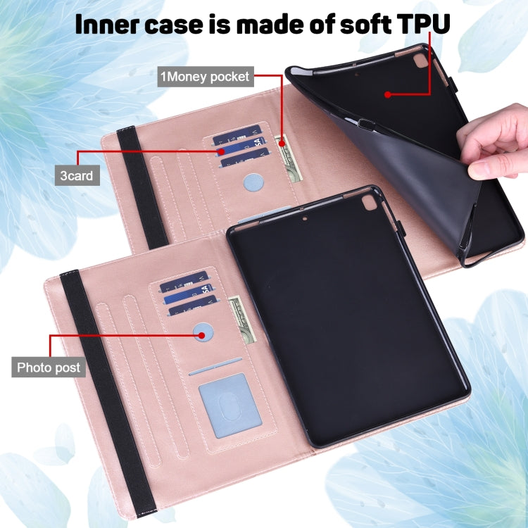 For Huawei MatePad SE 10.4 2022 Peacock Embossed Pattern Leather Tablet Case(Rose Gold) - Huawei by PMC TechLife | Online Shopping South Africa | PMC TechLife | Buy Now Pay Later Mobicred