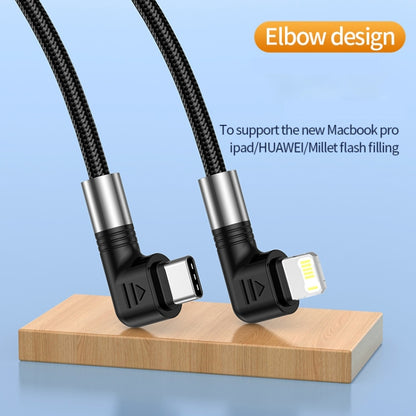 A9 30W USB-C/Type-C to 8 Pin Double Elbow Data Cable, Length:2m - 2 in 1 Cable by PMC Jewellery | Online Shopping South Africa | PMC Jewellery | Buy Now Pay Later Mobicred