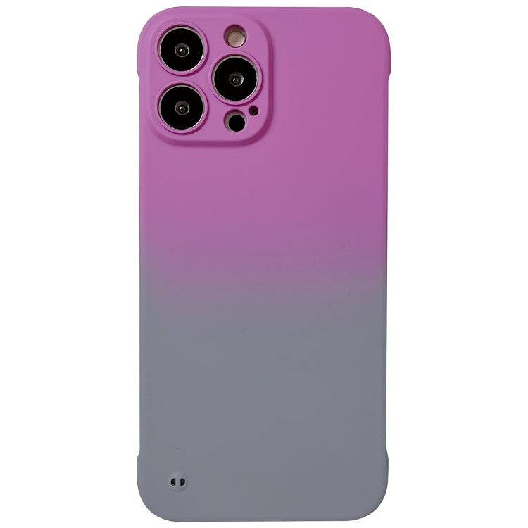 For iPhone 13 Frameless Skin Feel Gradient Phone Case(Dark Purple + Grey) - iPhone 13 Cases by PMC Jewellery | Online Shopping South Africa | PMC Jewellery | Buy Now Pay Later Mobicred