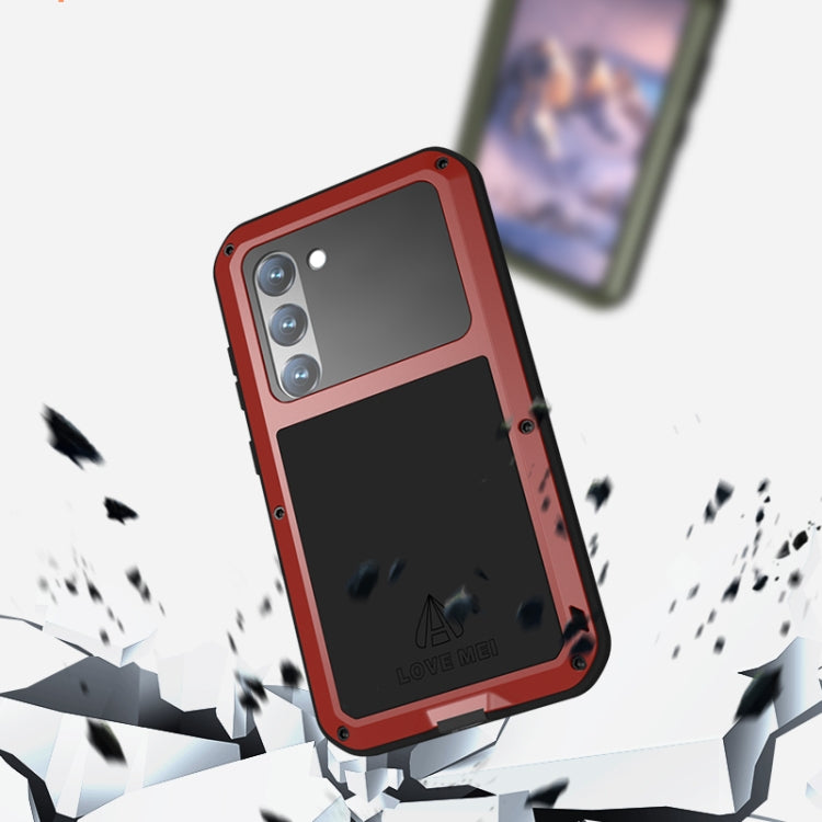 For Samsung Galaxy S23 5G LOVE MEI Metal Shockproof Life Waterproof Dustproof Phone Case(White) - Galaxy S23 5G Cases by LOVE MEI | Online Shopping South Africa | PMC Jewellery | Buy Now Pay Later Mobicred