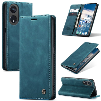 For OPPO Reno8 T 5G CaseMe 013 Multifunctional Horizontal Flip Leather Phone Case(Blue) - OPPO Cases by CaseMe | Online Shopping South Africa | PMC Jewellery | Buy Now Pay Later Mobicred