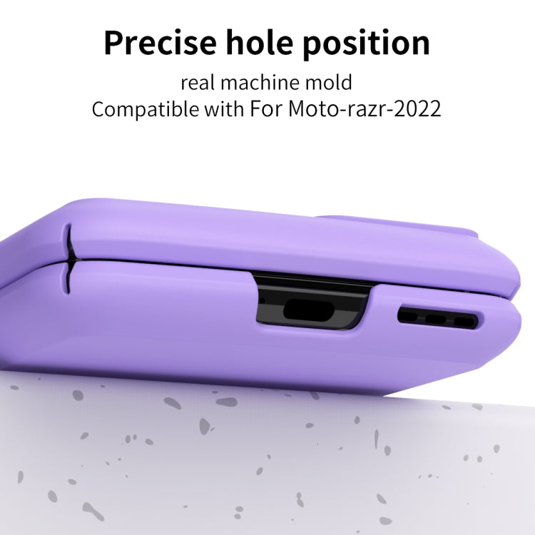 For Motorola Razr 2022 Macaron Three-piece Set Phone Case with Stylus(Purple) - Motorola Cases by PMC TechLife | Online Shopping South Africa | PMC TechLife | Buy Now Pay Later Mobicred
