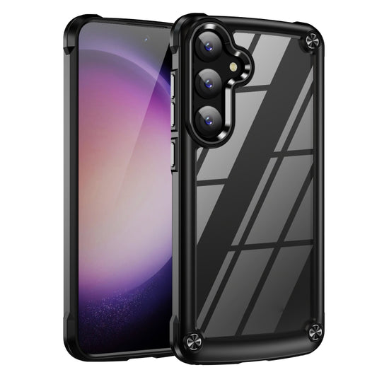 For Samsung Galaxy S24+ 5G TPU + PC Lens Protection Phone Case(Black) - Galaxy S24+ 5G Cases by PMC Jewellery | Online Shopping South Africa | PMC Jewellery