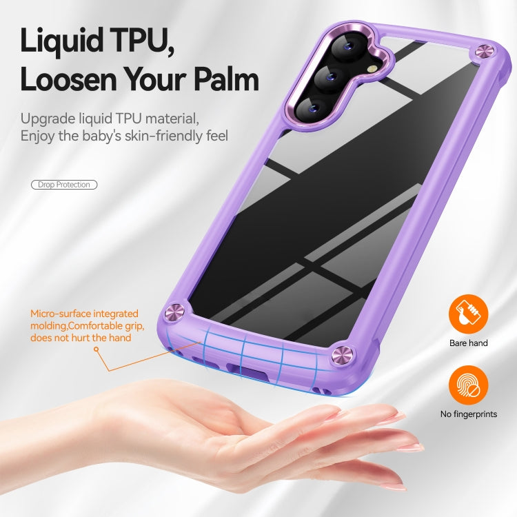 For Samsung Galaxy S24+ 5G TPU + PC Lens Protection Phone Case(Purple) - Galaxy S24+ 5G Cases by PMC Jewellery | Online Shopping South Africa | PMC Jewellery