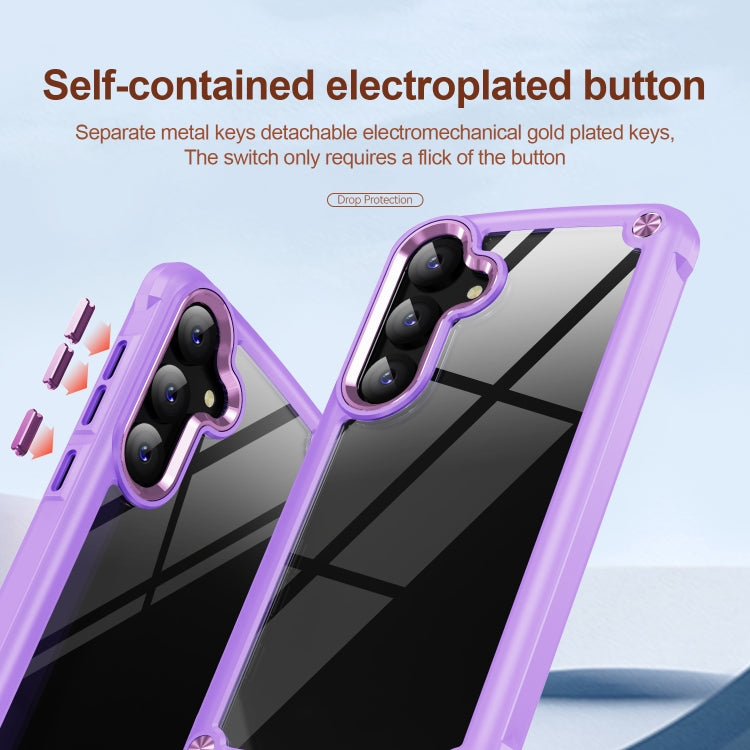 For Samsung Galaxy S24+ 5G TPU + PC Lens Protection Phone Case(Purple) - Galaxy S24+ 5G Cases by PMC Jewellery | Online Shopping South Africa | PMC Jewellery