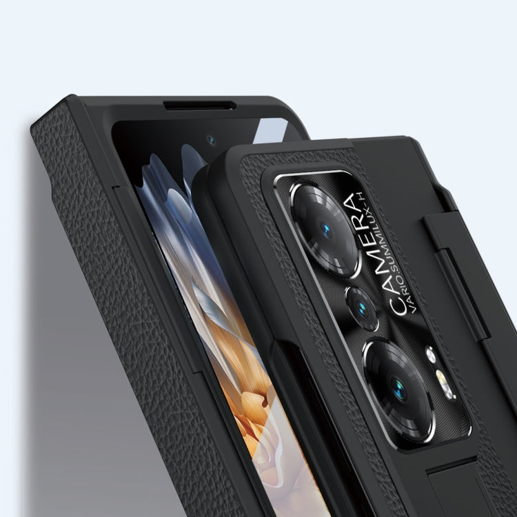 For Honor Magic Vs Integrated Full Coverage Phone Case with Hinge(Gold+Blue) - Honor Cases by PMC TechLife | Online Shopping South Africa | PMC TechLife | Buy Now Pay Later Mobicred