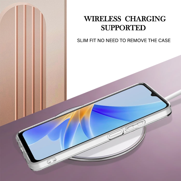 For OPPO A17 Electroplating IMD TPU Phone Case(Purple Flower) - OPPO Cases by PMC TechLife | Online Shopping South Africa | PMC TechLife | Buy Now Pay Later Mobicred