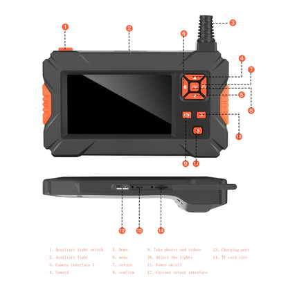 P130 11mm 4.3 inch Single Camera with Screen Endoscope, Length:10m -  by PMC Jewellery | Online Shopping South Africa | PMC Jewellery | Buy Now Pay Later Mobicred