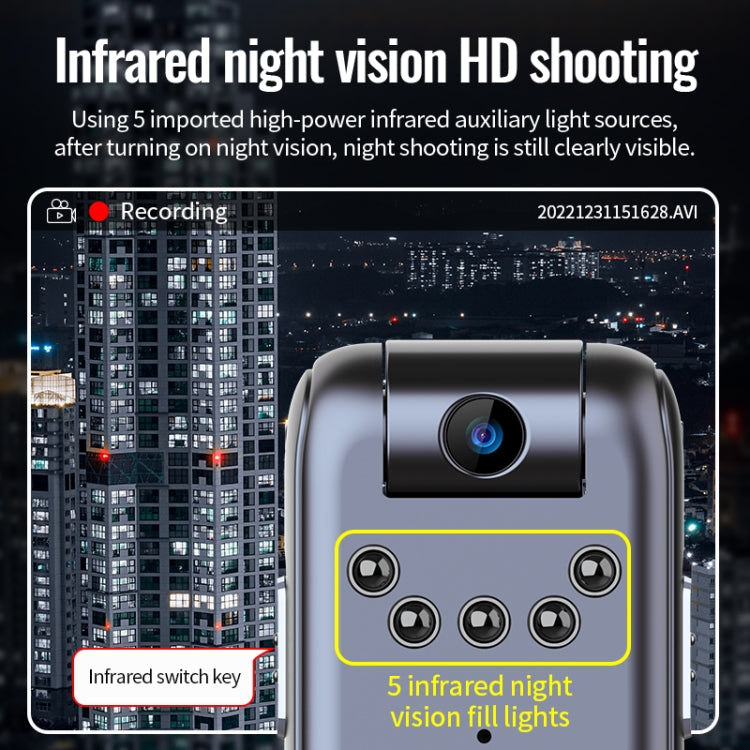 JNN V13 1080P Multifunctional Infrared Night Vision Recorder, Capacity:128G(Black) - Recording Pen by JNN | Online Shopping South Africa | PMC Jewellery | Buy Now Pay Later Mobicred