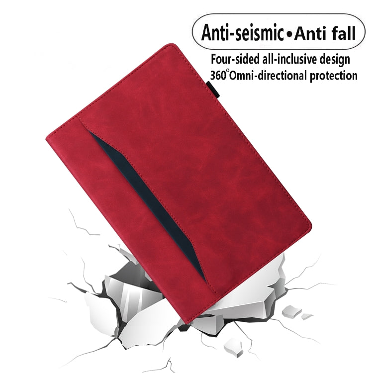 For Lenovo Tab P11 Pro Gen 2 Business Shockproof Horizontal Flip Leather Tablet Case(Red) - Lenovo by PMC TechLife | Online Shopping South Africa | PMC TechLife | Buy Now Pay Later Mobicred