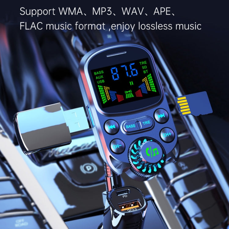 BC86 Colorful Screen Car Bluetooth 5.3 FM Transmitter MP3 Player - Bluetooth Car Kits by PMC TechLife | Online Shopping South Africa | PMC TechLife | Buy Now Pay Later Mobicred