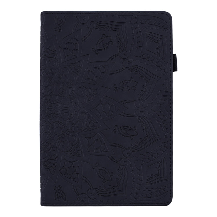 For Lenovo Tab M10 Plus 10.6 3rd Gen 2022 Calf Texture Embossed Flip Leather Tablet Case(Black) - Lenovo by PMC TechLife | Online Shopping South Africa | PMC TechLife | Buy Now Pay Later Mobicred