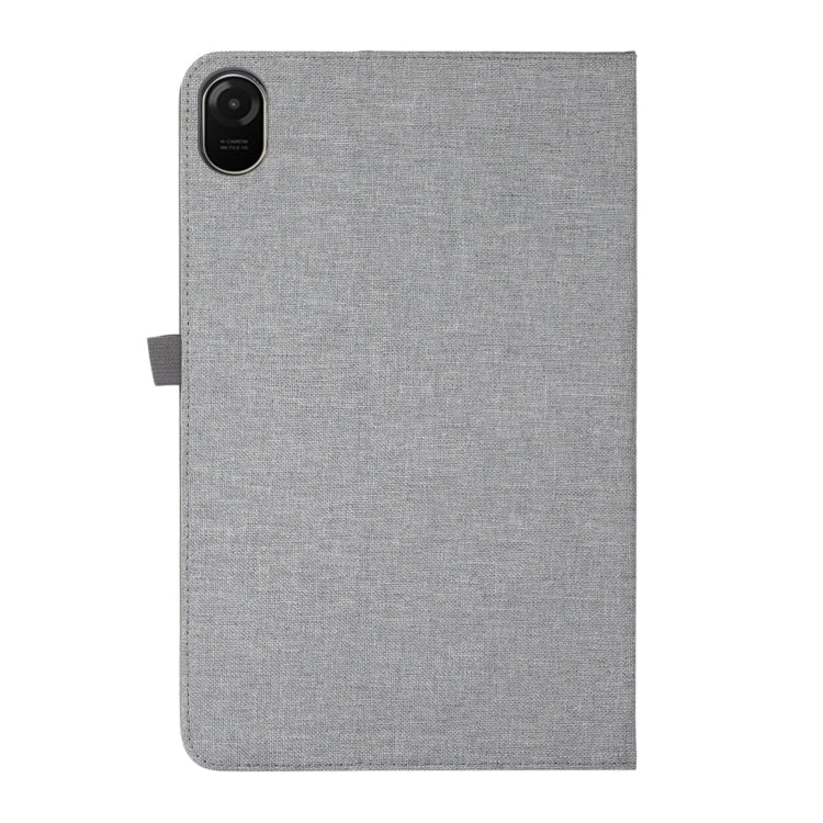 For Honor Pad 9 Pro / V8 Pro Fabric Leather Tablet Case(Grey) - Honor by PMC TechLife | Online Shopping South Africa | PMC TechLife | Buy Now Pay Later Mobicred