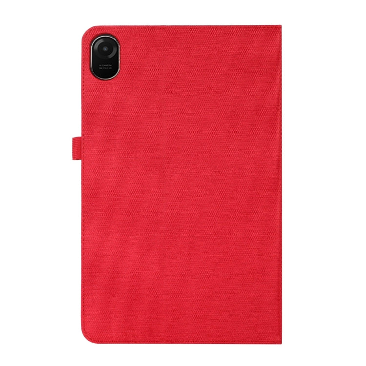 For Honor Pad 9 Pro / V8 Pro Fabric Leather Tablet Case(Red) - Honor by PMC TechLife | Online Shopping South Africa | PMC TechLife | Buy Now Pay Later Mobicred