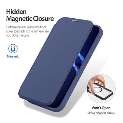 For iPhone 13 Pro Max DUX DUCIS Skin X Pro Series Magsafe PC + TPU Leather Phone Case(Blue) - iPhone 13 Pro Max Cases by DUX DUCIS | Online Shopping South Africa | PMC Jewellery | Buy Now Pay Later Mobicred