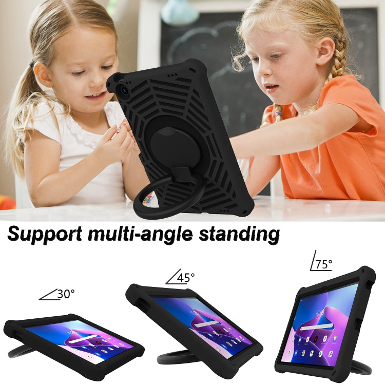 For Lenovo Tab M10 Plus 10.6 3rd Gen 2022 Spider King Silicone Protective Tablet Case(Black) - Lenovo by PMC TechLife | Online Shopping South Africa | PMC TechLife | Buy Now Pay Later Mobicred
