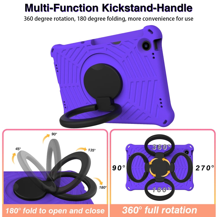 For Lenovo Tab M10 Plus 10.6 3rd Gen 2022 Spider King Silicone Protective Tablet Case(Purple) - Lenovo by PMC TechLife | Online Shopping South Africa | PMC TechLife | Buy Now Pay Later Mobicred