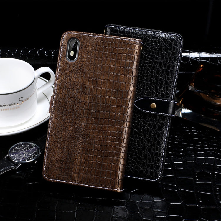 For Cubot J5 idewei Crocodile Texture Horizontal Flip Leather Case with Holder & Card Slots & Wallet(Black) - More Brand by idewei | Online Shopping South Africa | PMC Jewellery | Buy Now Pay Later Mobicred