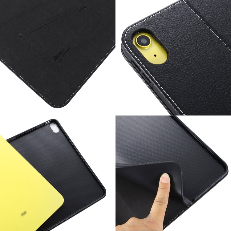 For iPad 2025 / 2022 GEBEI Silk Texture Flip Tablet Leather Case(Brown) - free shipping - PMc TechLife - Order now!